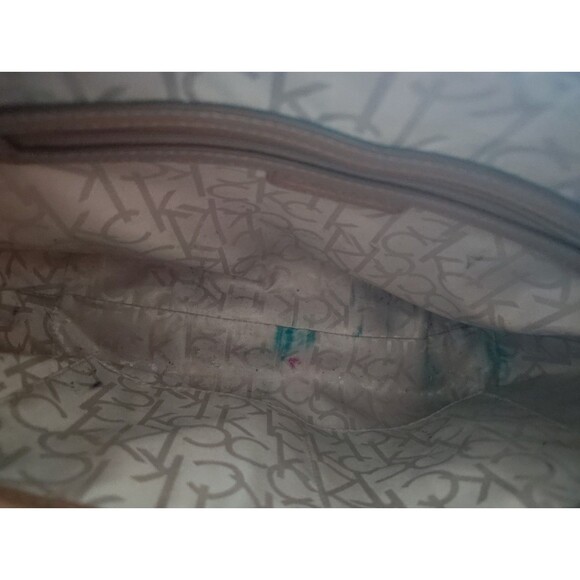 Calvin Klein Serafina Purse Tote Cherub White Multi One Size Allover Monogram - Picture 10 of 15